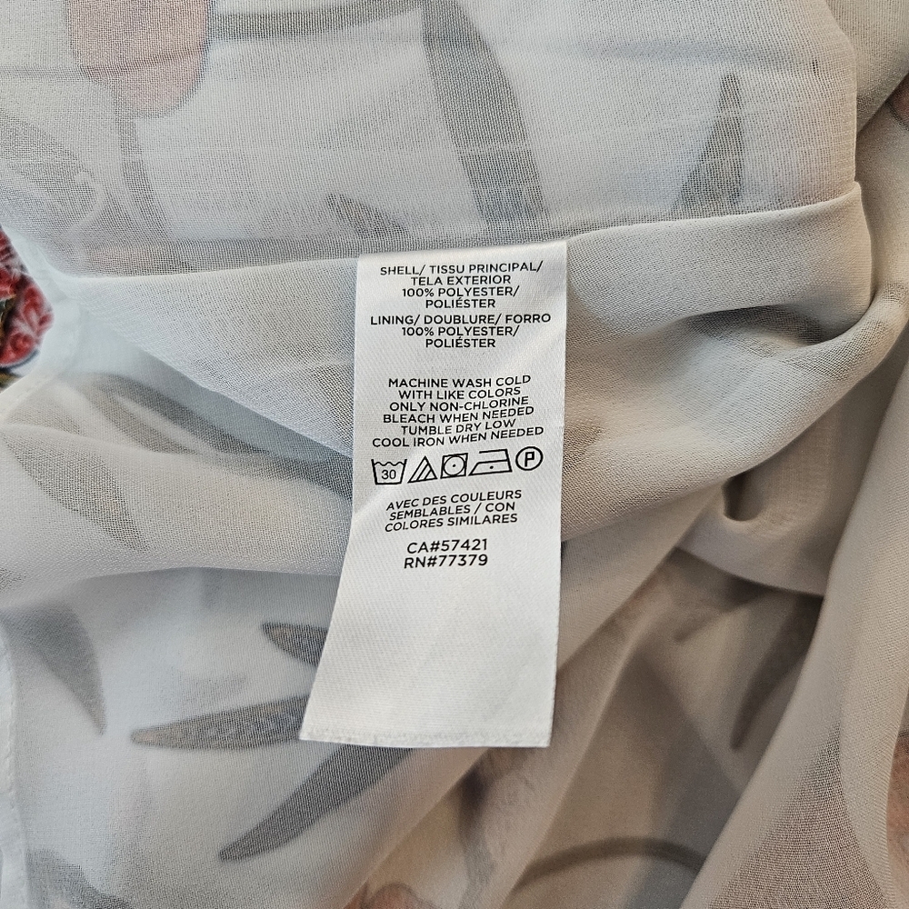 Loft Floral Ruffle Cami Size Medium - Picture 9 of 10